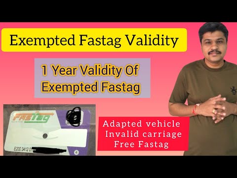 Exempted Fastag Validity | Adapted Vehicle Or Invalid Carriage Exempted Fastag | Hardiksinh Gohil