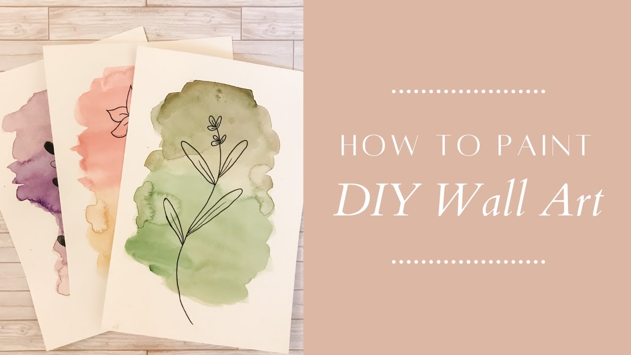 DIY WALL ART TUTORIAL YouTube