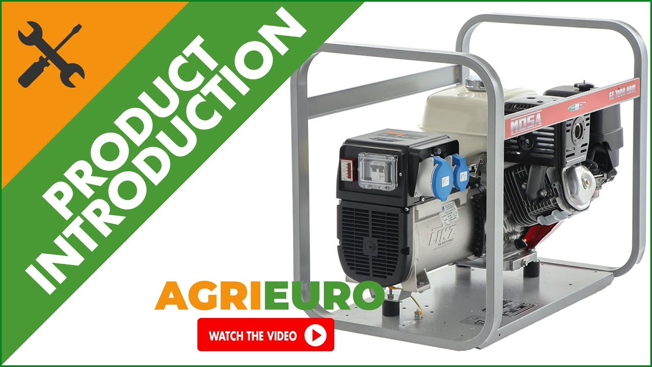 MOSA GE 7000 HBM Single-phase Generator 5.0 KW - Italian Alternator - Product overview