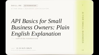 AI for Small Business: API Basics for Small Business Owners: Plain English Explanation