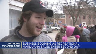 Business booming as recreational marijuana sales enter second day