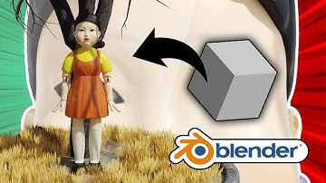 How I Made "KILLER DOLL" from Squid Game in Blender