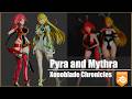 Pyra and Mythra in Blender