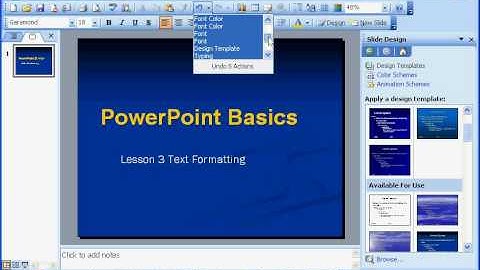 Say Geek - PowerPoint Basics - Lesson 3 - Working With Text Formatting