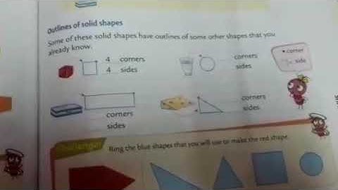 Outlines of solid shapes | class 2 |Oxford new Enjoying Mathematics