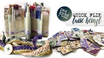 MINI-JOURNAL Accordion Style with Dragonfly Theme, QUICK Journal Flip Through