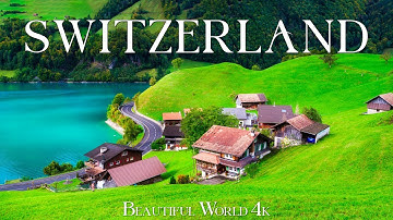 Switzerland 4K - An Enchanting Land of Swiss Alps, Rolling Hills & Ancient Towns - Calming Music