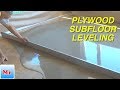 How to Leveling Plywood Subfloor with Straight Edge DIY MrYoucandoityourself