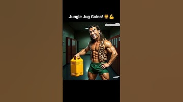Jungle Jug Gains! 🦁💪 #ai #aiart #chatgpt #usa #shorts #usashorts