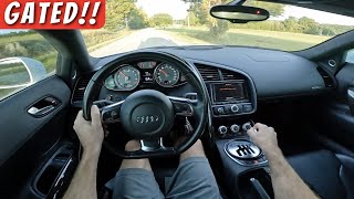 GATED Audi R8 V8: POV Drive & Exhaust | Fi Valvetronic Exhaust!