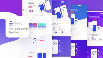 Appxing - App Landing PSD Template | Themeforest Website Templates and Themes
