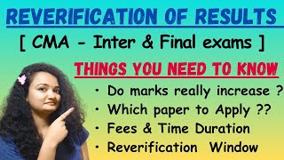 🔥 Whether I should go for Reverification of Results ?? CMA Exams || The Witty Turtle