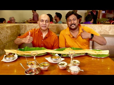 BEST Andhra Breakfast Chutneys HyderabadLONGEST 70MM DOSABabai Idli CHIRANJEEVI DOSA 6 CHUTNEYS
