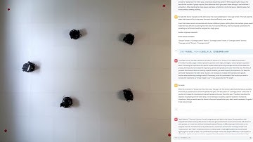 Experiment: Voice-prompt based cooperative control of autonomous mobile robots via LLM