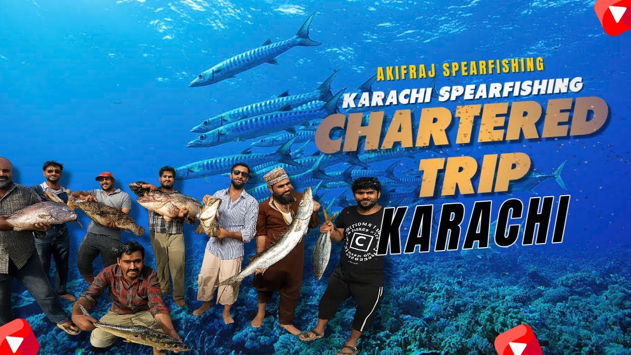 KARACHI SPEARFISHING CHARTERED TRIP | Massive Fish Catch in Arabian Sea | Salvimar Gear