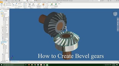Creating Bevel Gear / Autodesk Inventor 2020