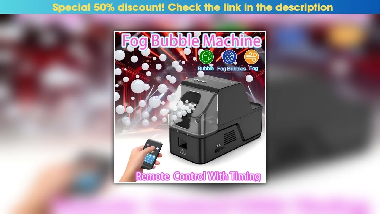 Editor’s Choice Fog Bubble Machine with Remote Control,3 in 1 for Indoor Outdoor Halloween Christma