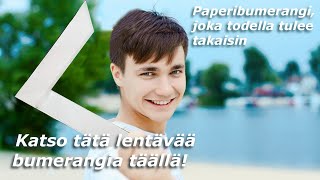 🪃 🪃 Kuinka tehdä paperibumerangi, joka todella tulee takaisin! 🪃