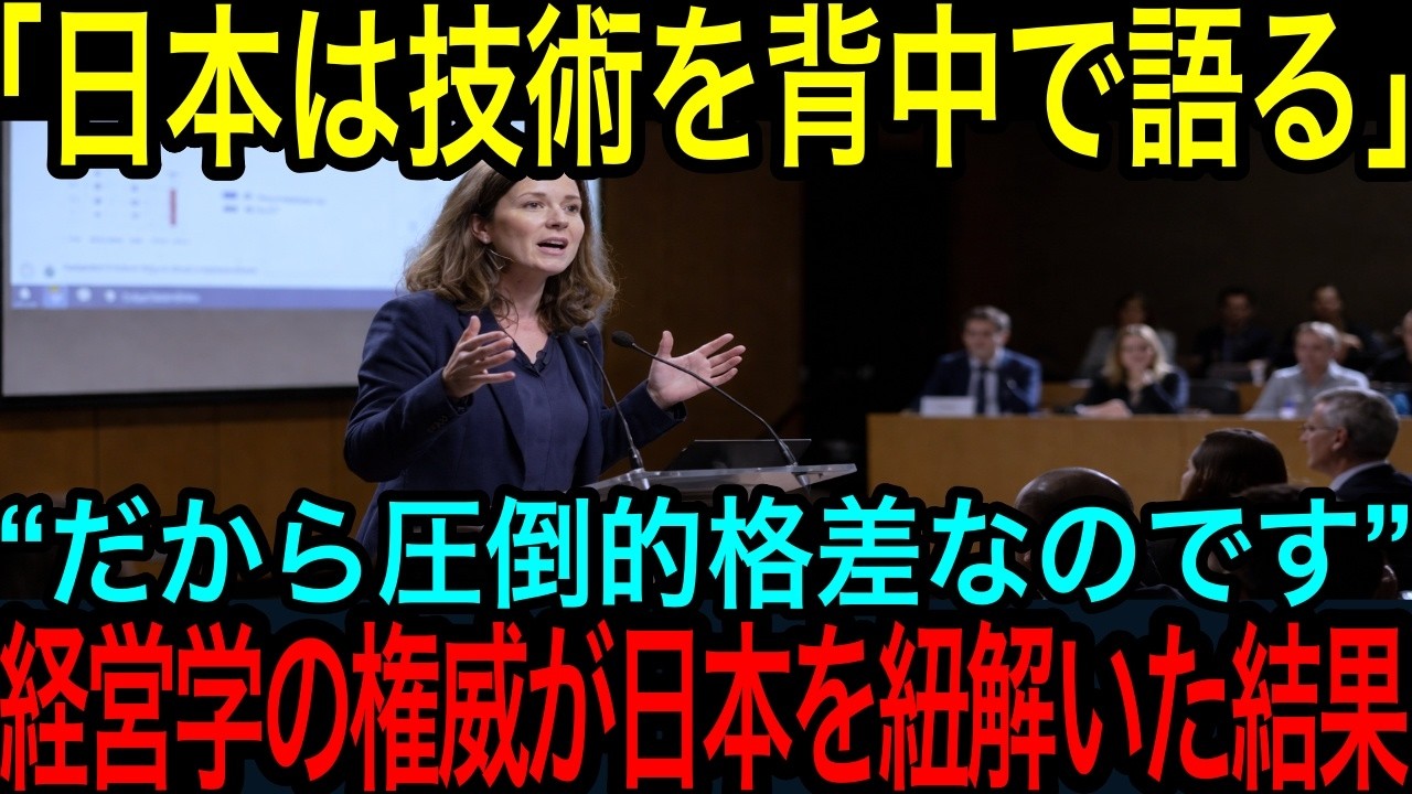 【海外の反応】「日本は技術を自慢しません。だから世界は気づくのが遅れるのです」スタンフォード教授が明かした“静かな支配”の正体にエリートが沈黙