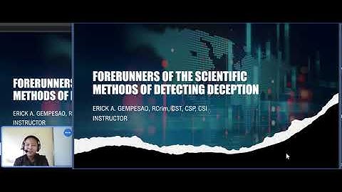 FORERUNNERS OF SCIENTIFIC METHODS OF DETECTING DECEPTION | ONLINE CLASSS
