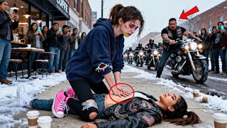 Homeless Girl Froze When Biker's Daughter Stopped Breathing, What 180 Hells Angels Did Next...