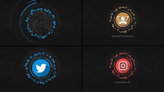 After Effects Template: Flat Tech Logo