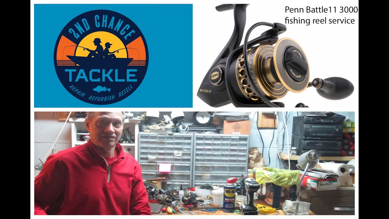 Penn Battle II 3000 problem diagnosis and how to repair this fishing reel 