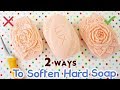 SOAP CARVING | How To Soften Hard Soap | EASY | ASMR | Satisfying |