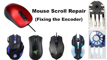How To Fix a Jumpy Mouse Scroll [Encoder Repair/Disassembly] (DIY Mouse Scroll Wheel Repair)