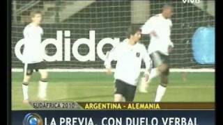 Que te pasa Schweinsteiger, estás nervioso?, Argentina Alemania, el partido fuera de la cancha