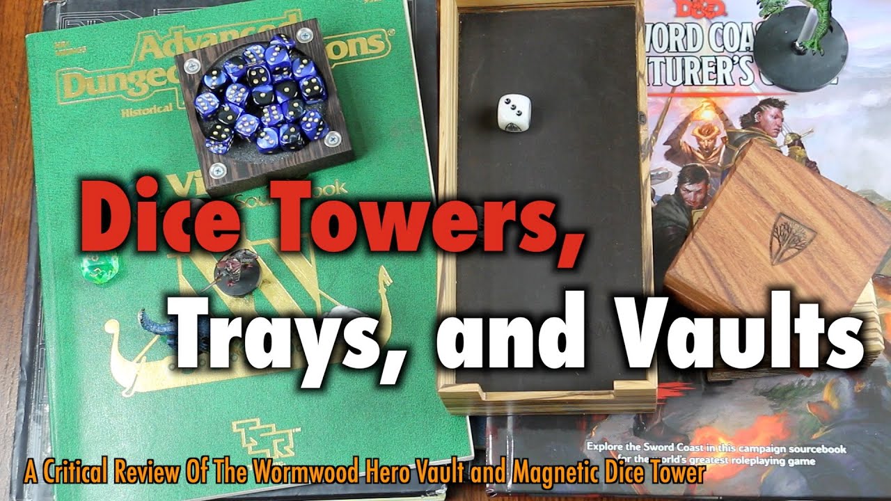 Dice Towers, Trays, and Vaults by Wyrmwood for DnD and Tabletop A
