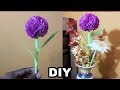 DIY how to make round tissue paper flower step by step