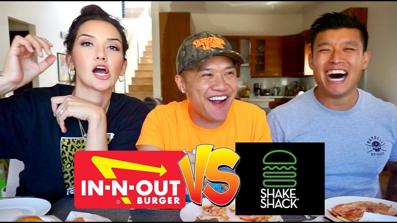 "What Dat Mouth Do" - In N Out Vs. Shake Shack - MUK BANG -  with Bart and Geo