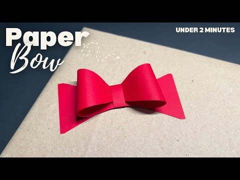 Easy DIY Paper Bow Tutorial Under 2 Minute | Perfect for Gifts & Decorations | Add charms to gifts🎁