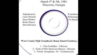 1983 WARE COUNTY HIGH SCHOOL BAND FESTIVAL PERFORMANCE 2 Suite of Old American Dances screenshot 4