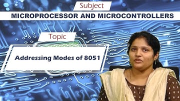 LEC31|MICROPROCESSOR AND MICROCONTROLLERS |Addressing Modes of 8051 By Mrs. N Poornima Deepthi.