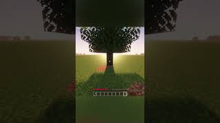 How to make an exploding Tree Trap #minecraft #gaming #shorts