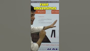Is Your University Fake? Check This UGC Trick!