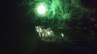 Galva fireworks from a drone