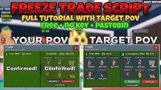 (NO KEY) Trade Freeze script with target pov steal a brainrot #viral #scripts #capcut #roblox #fyp