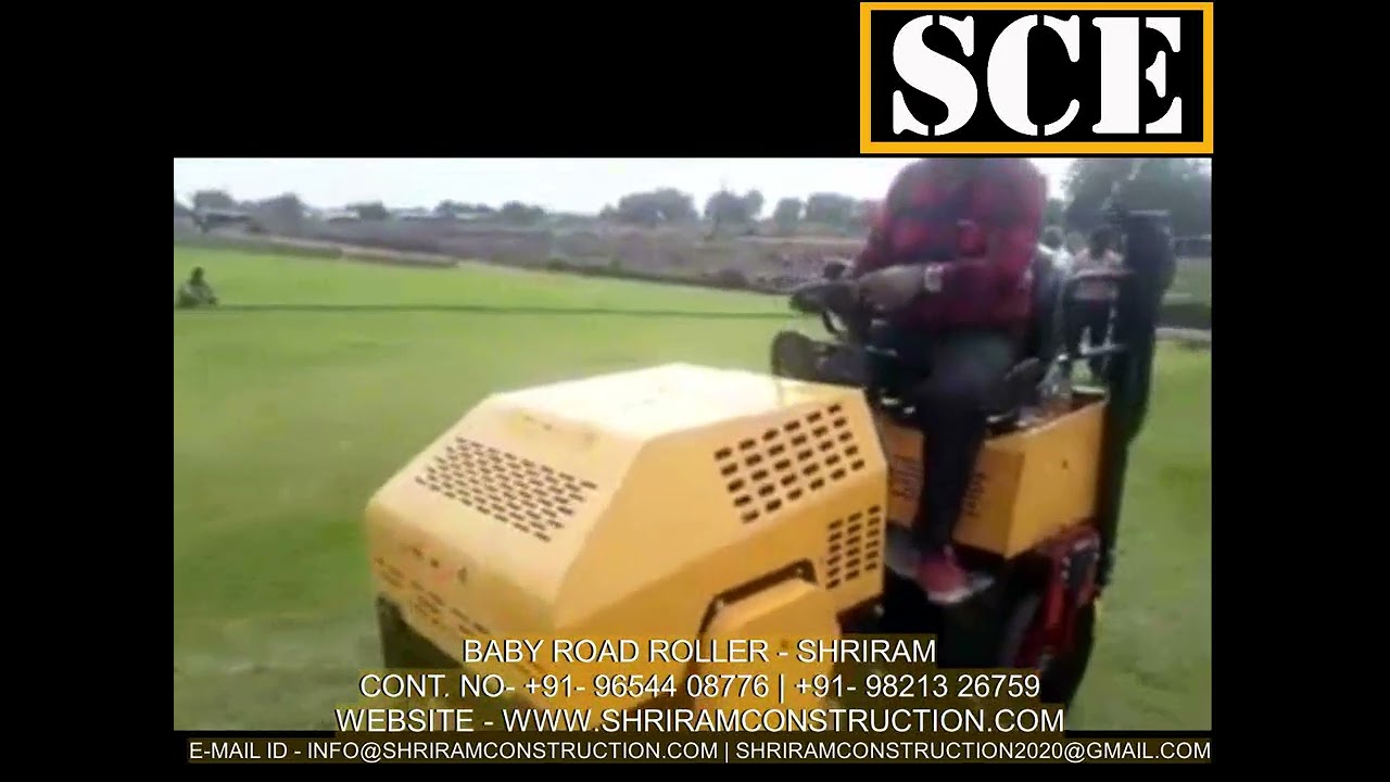 VIBRATORY ROAD ROLLER | BABY ROAD ROLLER | RIDE ON ROLLER SHRIRAM