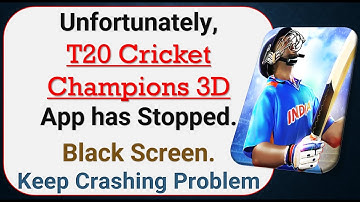 How To Fix Unfortunately, T20 Cricket Champions App has stopped | Keeps Crashing Problem in Android