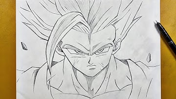 How to draw beast gohan step-by-step || Easy to draw