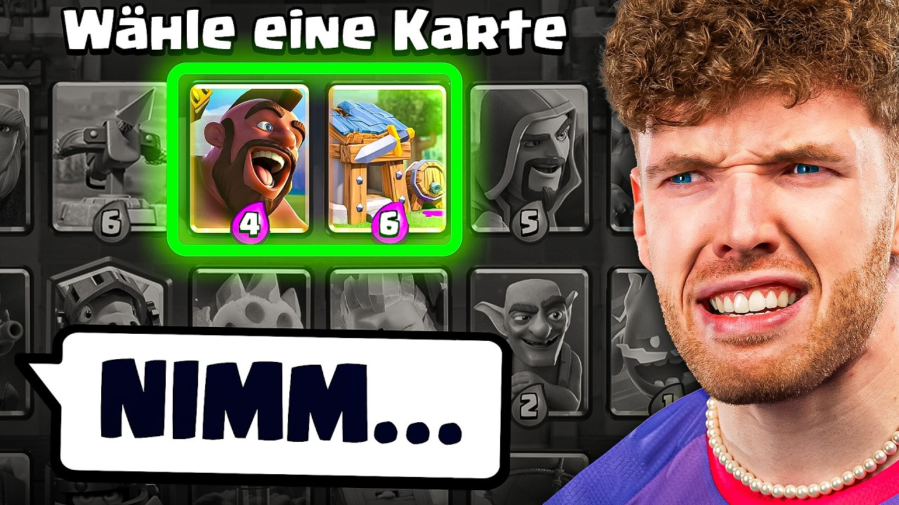 😱🤯IHR WÄHLT MEINE KARTEN, BIS ICH VERZWEIFLE... | Clash Royale Deutsch