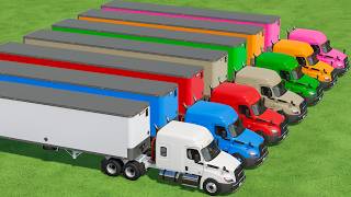 Work With Colors | Giants Truck Transport &amp; Mini Cars In Fs22 | Farming Simulator 22