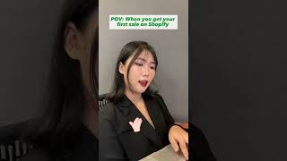 POV: When you got your first sale on Shopify #shorts POV: When you got your first sale on Shopify #shorts