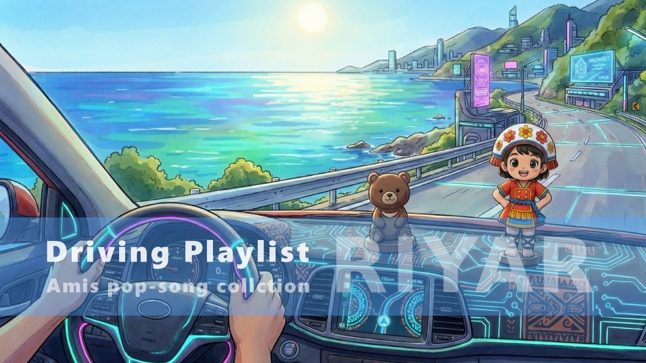 《 開車歌曲合輯-3 》阿美族語 × pop music ｜太平洋海風 Road Trip 適合返鄉、旅行、長途駕駛 BGM Driving Playlist｜Riyar-island｜