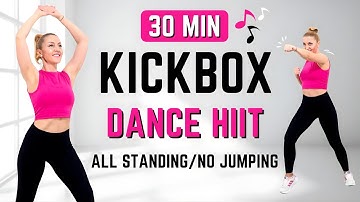 🔥30 Min KICKBOXING CARDIO WORKOUT🔥CARDIO DANCE FITNESS🔥All Standing🔥No Jumping🔥Home Workout🔥