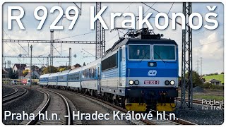 Pohled na trať | Praha hl.n. - Hradec Králové hl.n. | R 929 Krakonoš/Sněžka | aneb slunečný podzim