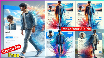 New Trending 3D Ai Social Media Profile Name Photo Editing || Instagram Viral Reels Video editing